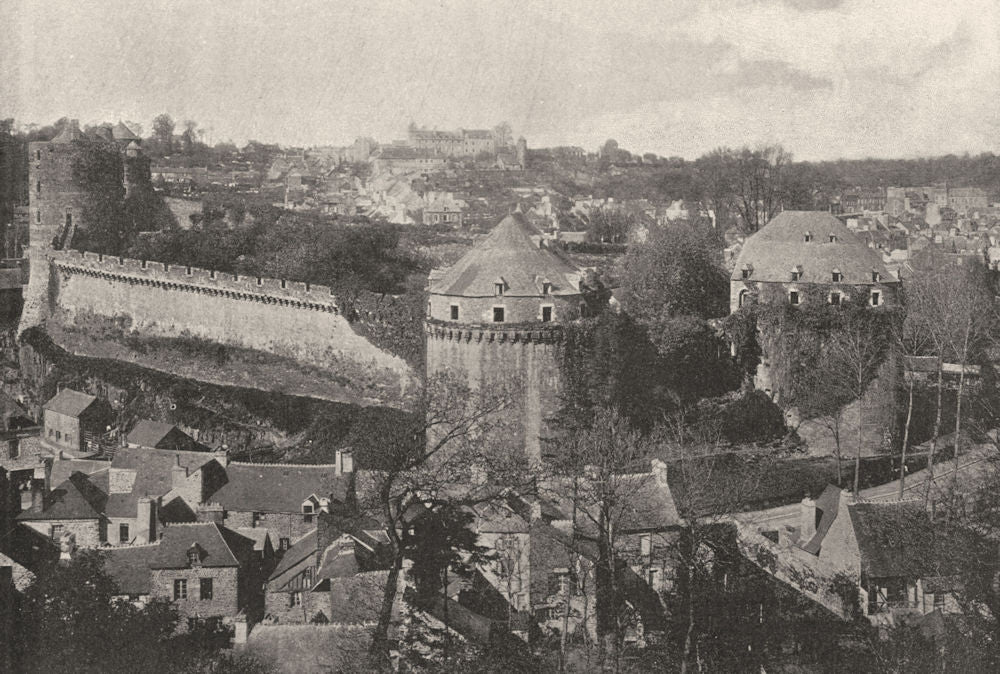 ILLE- ET- VILAINE. Fougères. génėrale 1895 old antique vintage print picture